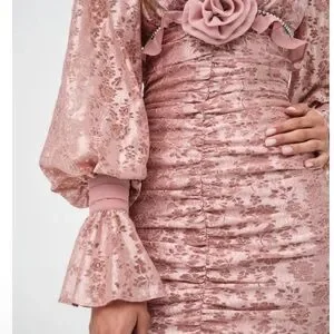 For Love And Lemons | Dresses | For Love And Lemons Blush Velvet Mini Dress  | Poshmark